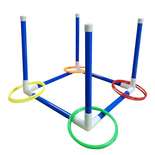 Ringwurfspiel für Kinder, Outdoor-Spiele für Erwachsene und Familie, Rasenspiele, Hinterhofspiele, Geschenke für Jungen und Mädchen, Outdoor-Spielzeug für Kinder ab 3 4 5 6 7 8 9 10 Jahren und älter