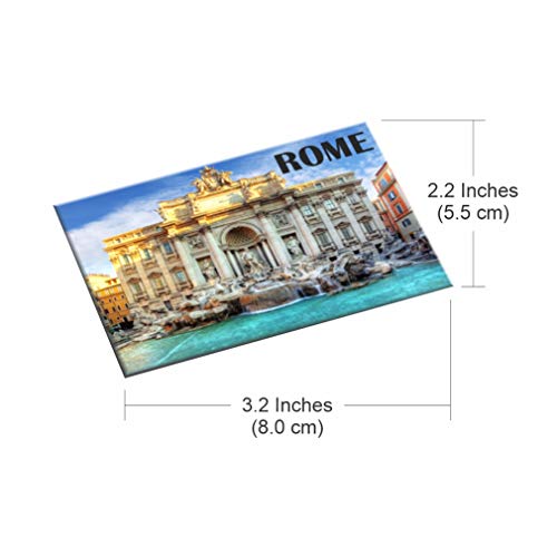 Imán Roma Fuente Trevi 2x3 Pulgadas Souvenir miniatura 2