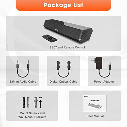 Petite barre de son HDMI Arc design compact et traitement audio de pointe - 7