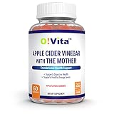 O!VITA Apple Cider Vinegar Gummies with The Mother, Gluten Free, Vegan, Made with Pomagranate, Beet