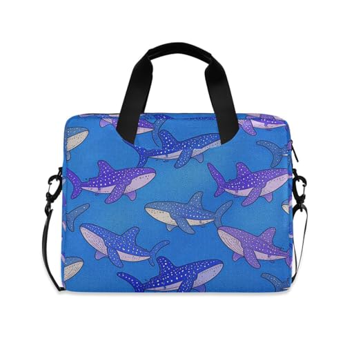 Funda para portátil 15.6" con correa y asa azul miniatura 1