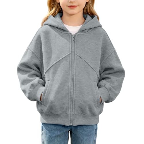 Zip Up Hoodies for Kids Boy Long Sleeve Hooded Sweatshirt Jacket Size 10-12 - image 9