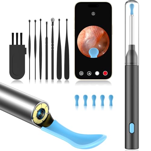 Ear Wax Removal Tool Camera with 8 Kits & 5 Ear...