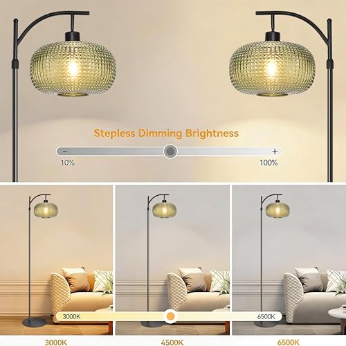 Image of Floor Lamp for Living Room,Bedroom,Modern Standing Lamp with Remote Control