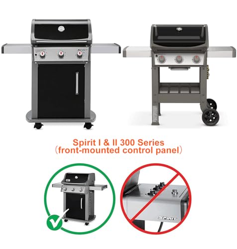onlyfire Porzellan emaillierte Ersatz Flavorizer Bars für Weber Spirit 300 Serie Gasgrill (Vorderseite montiertes Bedienfeld)-7636