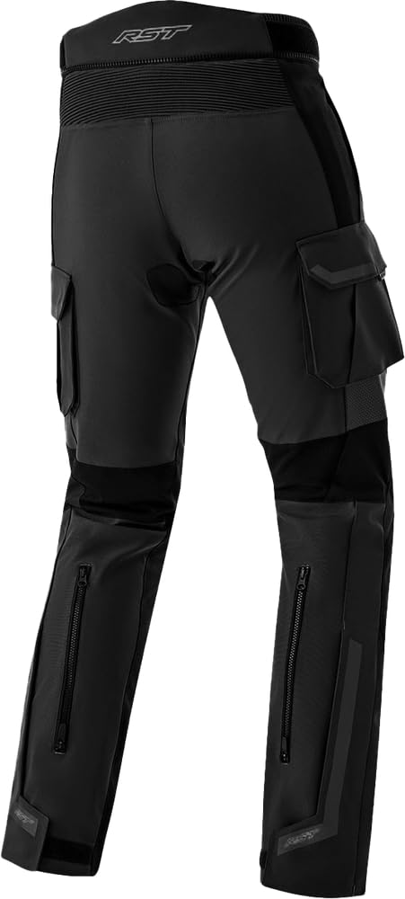 RST Pro Series Adventure D3O wodoodporne tekstylne spodnie motocyklowe, czarny, 54