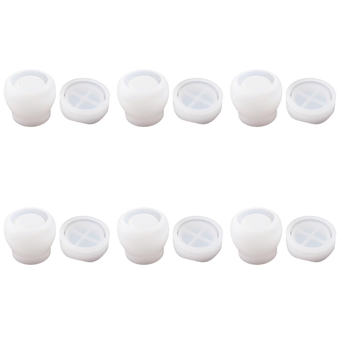 Housoutil 6 Ensembles Moule de Rangement Résine Époxy Transparent avec Couvercle Kit de DIY pour Boîte de Stockage et Conteneurs Multifonctions Accessoire de Sculpture