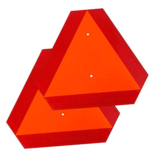 2PACK Reflective Slow Moving Vehicle Triangle Sign