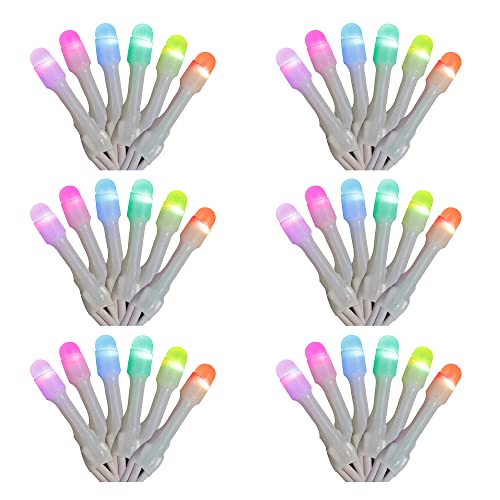 Image of Home Heritage 6-Pack Lumations 7ft Christmas Holiday Party Lights - 50 RGB LED Icicle Lights - Twinkly Smart App Control