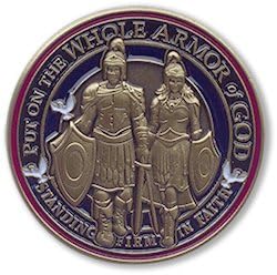 Whole Armor of God Collectible Round Lapel Pin (or Tie Tac)