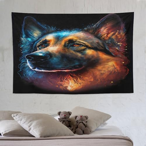 Tapisserie chien PAZZK 150x230cm pour un salon moderne et chaleureux