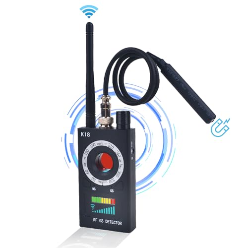 Detector de Camaras y Microfonos Ocultos, Detector de Cámara Espía Portátil Bug Detector Detector...