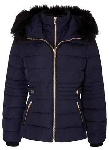 Morgan 242-gipiti Chaqueta de Plumas, Azul Marino, 36 para Mujer