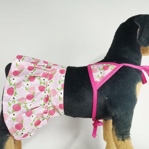 Image of Dog Bikini Swimsuit Summer Puppy Bathing Dress Beach Clothes Cat Costume for Puppy Dog Cat Peach S