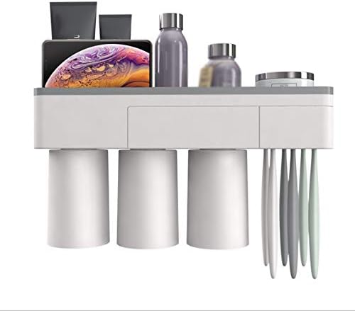 Creative Mouthwash Cup Set Toothbrush Holder Magnetic Brushing Cup Holder Storage Toothbrush Box Toothbrush Cup
