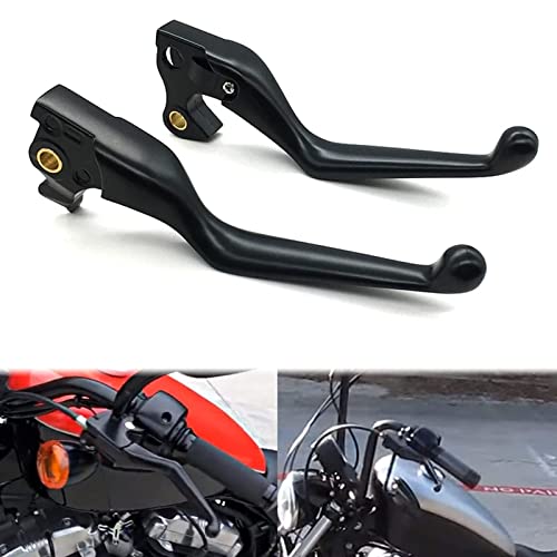 GYMARK Brake Clutch Levers Powersports Lever for Harley Sportster 883 1200 2004 - 2013 Motorcycle Handle Accessories Replacement Parts (Black)