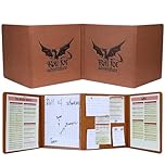 Luazuri DND DM Screen 5e Dungeon Master Screen, Deluxe Leather 4-Panel Customizable Magnetic Panel Game Master Screen, for DND and Dungeons and Dragons, Table RPG Gifts Game Accessories