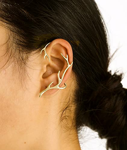 Reffeer Platinum Plated Copper Cartilage Cuff Earring Non Piercing Wraps for Women Clip Ons Earring Climber2