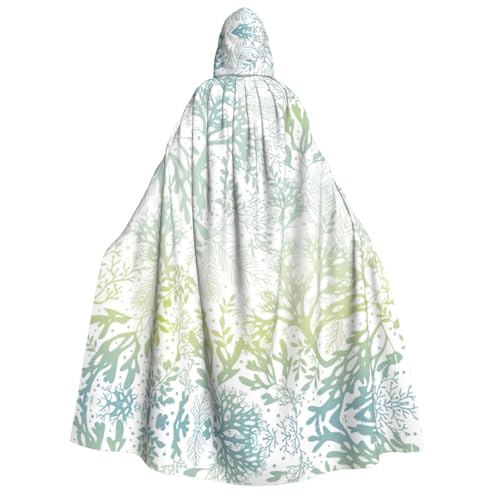 Cape de magicien homme à motifs d'algues pour vos soirées costumées et festivals