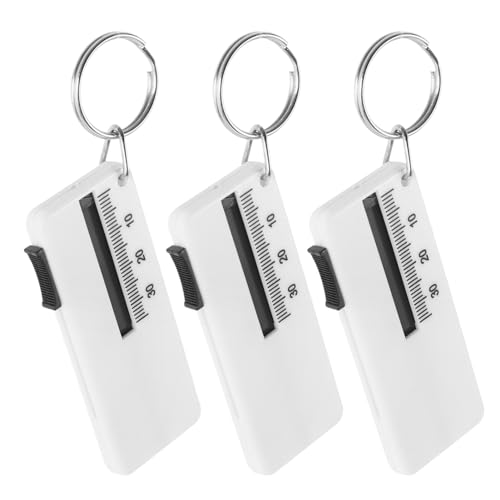 CHILDWEET Car Tire Gauge Tire Depth Gauge Tool 3pcs Tire Tread Depth Gauge Accurate Measurement Abs Material Easy to Use