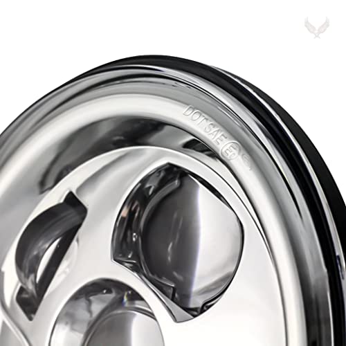 Eagle Lights 8700Cg3Pkr-G3 7" Led Headlight And Led Spot/Passing Light Kit For Harley Davidson Motorcycles - Generation Iii/Chrome Kit/Add Adapter Ring #TOP4