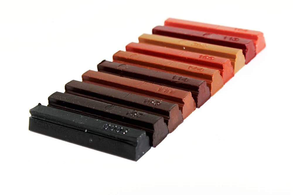 (974 - Dark Wood Shades) Konig Soft Wax Furniture Repair Filler Sticks Set 7427265793707