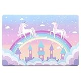 Tadpoles Super-Soft Memory Foam Unicorn Plush Playmat | Features a Non-Skid Backside | Plush Fabric & Memory Foam Inners | Soft & Comfy | Total Floor Coverage of 40” x 60” | Great Gift for Kids | Pink