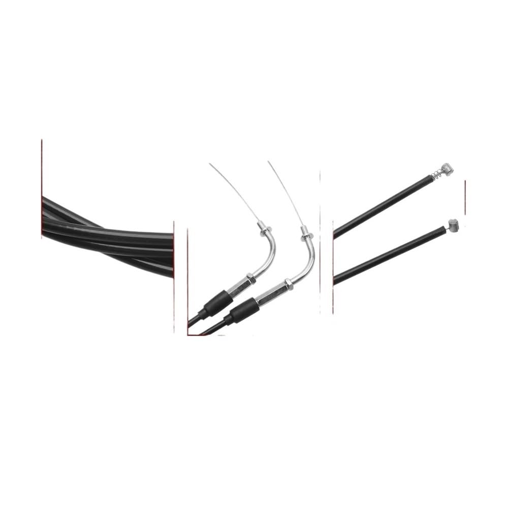 Cable de acelerador de empuje y tracción for motocicleta de 110CM, Cable de acero apto for Harley Sportster XL883 1200, Iron Roadster Forty-Eight, Cable de acelerador