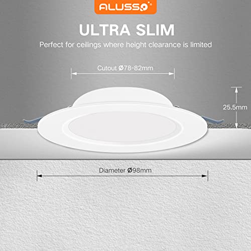 ALUSSO Faretti LED da Incasso per Cartongesso, 4W