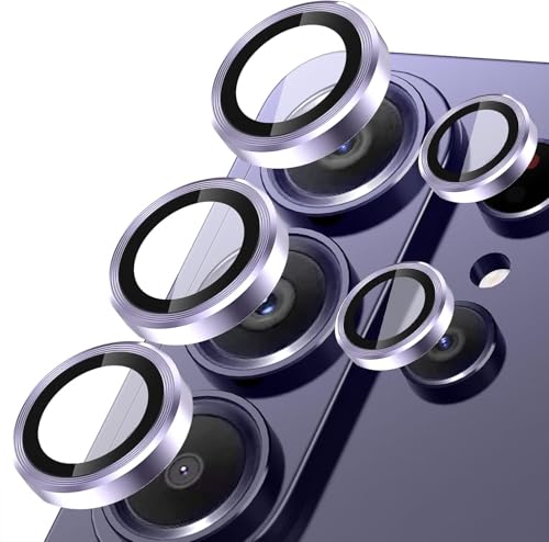 Image of Titanium Camera Lens Protector for Samsung Galaxy S26 Ultra Purple AR AF Coated 9H Tempered Glass Camera Guard, Anti Drop, Scratch Resistant Camera Lens, Case Friendly Waterproof Heavy Duty UHD Clear Camera Cover