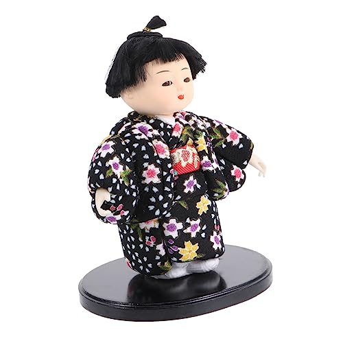 Cabilock Muñeca Japonesa Muñeca Kimono Asiático Modelo De Muñeca Geisha Kabuki Decoración De Niños Muñecas Niña Estatuilla De Artesanía Muñecas Antiguas Muñeca Kimono Samurái Yeso