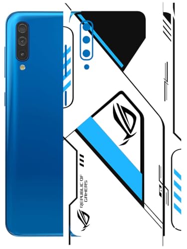 Image of AtOdds - Full Body Back Screen Guard Protector Film - Lamination Wrap Skin Sticker Compatible with Samsung Galaxy A50 | Scratchproof Matte Finish (RogBlue)