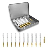 WIFRGCO 10 Pack Mop Bore Brush 17 Cal Gun Cleaning Kit with 5-40 to 8-32 Brass Rod Adapter Pistol...