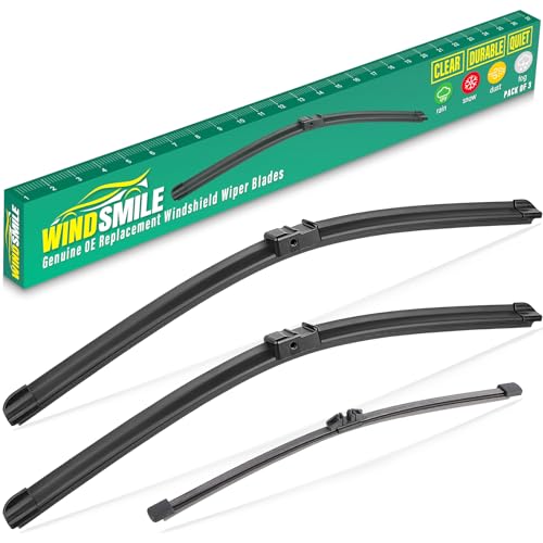 Image of 24 inch 20 inch 15 inch Windshield Wiper Blades Replacement for BMW X5 2007 2008 2009 2010 2011 Premium All Weather Front Rear Wipers Set - OEM Quality (Pack of 3)