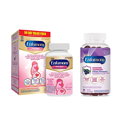 Enfamom Prenatal Multivitamin Supplement For Pregnant And Lactating Women From Enfamil, 90 Softgels, Omega-3 Dha + Folate (As Folic Acid) + Calcium + Iron + Zinc + Biotin + Vitamin D + Vitamin C #TOP11