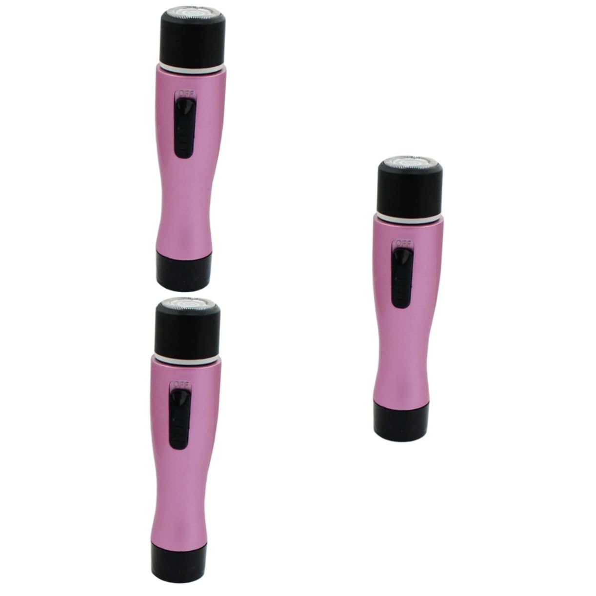 FRCOLOR 3pezzi Rasoio Elettrico Mini Per Donne Epilatore Portatile Per Ascelle Gambe e Bikini Rimozione Dei Inossidabile Design Ergonomico Per