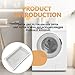 33001808 Dryer Lint Filter Screen Replaces WP33001808 PS2035632 AH203563, Compatible with Whirlpool Maytag Dryer Fits MDE9206AYW MDE5500AYW MDG5500AWW Dryer Parts Lint Trap