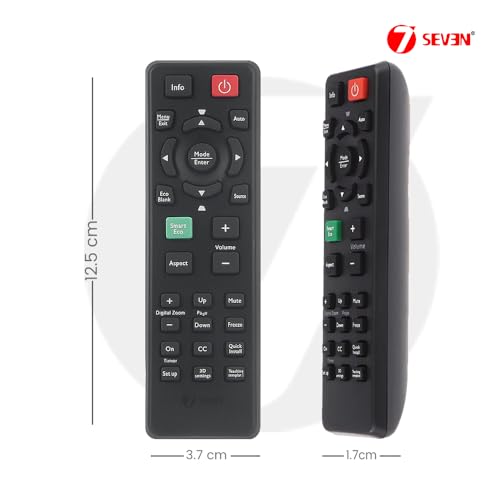 Image of 7SEVEN Compatible Benq Projector Remote Original Model RC02 Suitable for MS517 MX702 MW812ST RC02 ES6478E MX3291 MH680M519 W750 W1100 TW539 W1070+ Remote Control