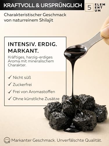 Shilajit Original Himalaya Für Männer – 82% Fulvinsäure 100g (50g x2) Premium Mumijo Shilajit Hochdosiert Aus Himalya Handernte Inkl. 500mg Dosierlöffel