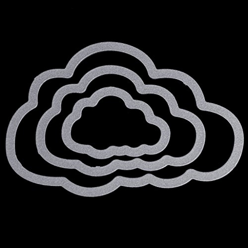 caralin Clouds Shape Carbon Steel Cut Cutting Die Stencil DIY Scrapbook Album Craft Card