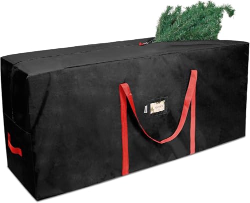 9 ft Christmas Tree Storage Bag, Heavy Duty Extra Large Artificial Christmas Tree Bag with Reinforced Handles and Dual Zippers Wide Opening