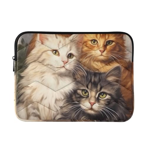 Funda para portátil 13-14" impermeable con gatos