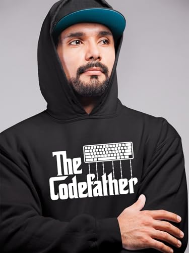 Sweat à capuche OM3 The Codefather vêtement confortable pour coder au bureau - 3