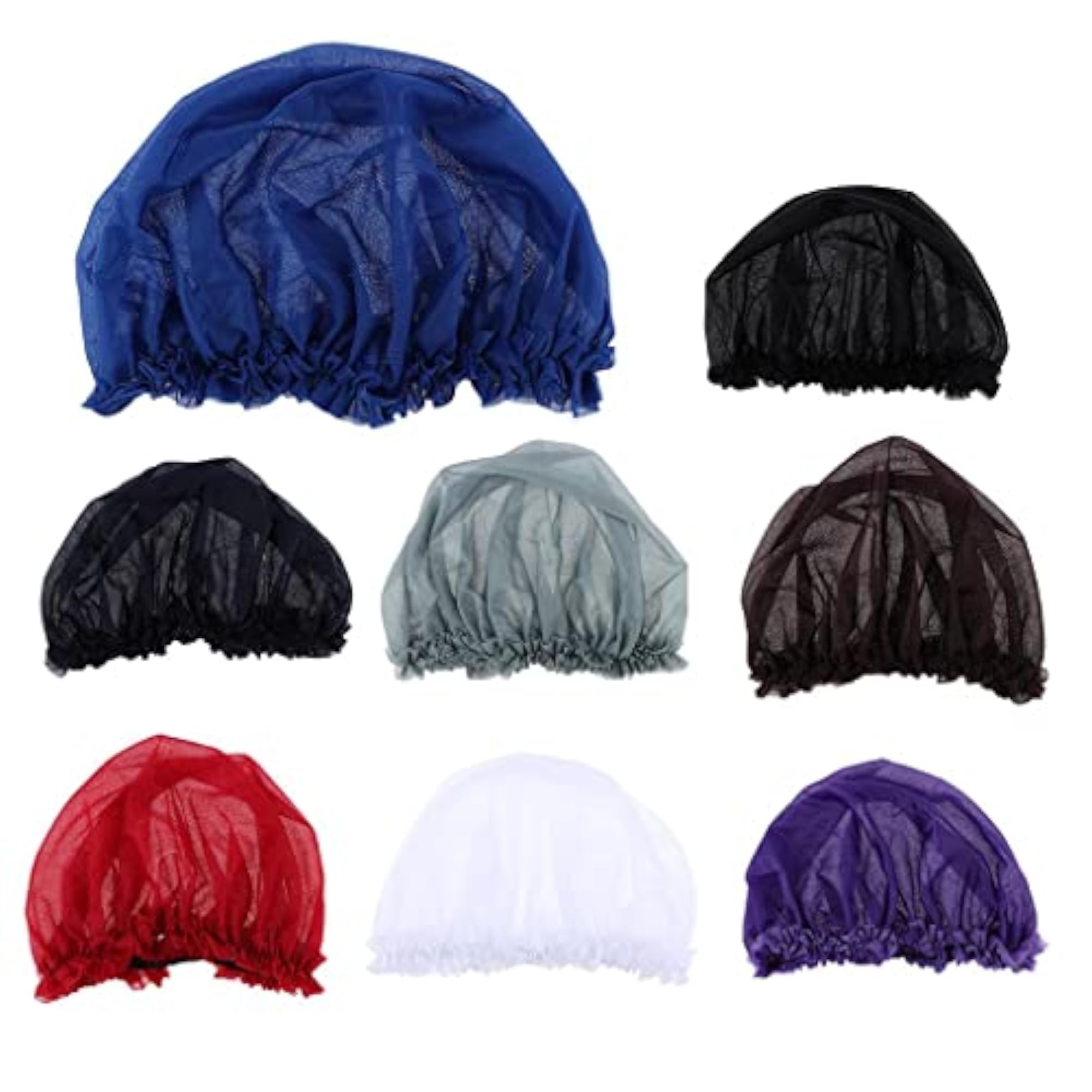 Vintage Retro Royal Court Lace Sleep Cap, Blue