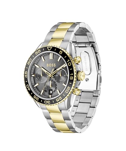 Image of BOSS Men's Quartz Chronograph Watch, Multi Dial, Innovative and Water Resistant up to 50 Meters 5ATM, Gift for Him