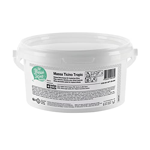 Mona Lisa Massa Ticino Tropic Bride White Rollfondant 2,5kg im Eimer