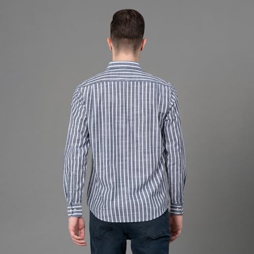 Image of Red Tape Casual Striped Regular Fit Shirt For Men | Comfortable & Breathable | Durable & Stylish