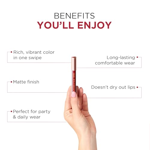 Image of Oshea Skin Perfect HD LIQUID LIP COLOR High Definition & Ultra Pigmented Enriched with Vitamin -E (2.6 ML (Pack of 1), SMACKY WINE -01)
