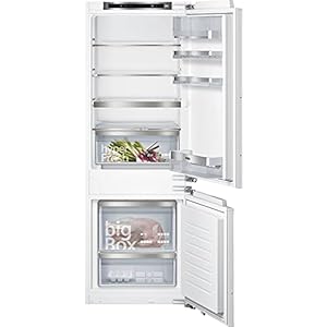 Siemens KI77SADE0 iQ500 Inbouw-koelvriescombinatie/E / 207 kWh/jaar / 231 l/lowFrost/hyperFresh Premium 0° / LED-verlichting/plat scharnier