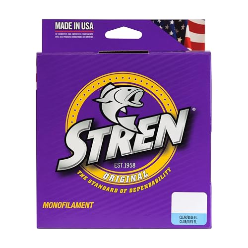 image for Stren Original Monofilament Fishing Line, Clear/Blue Fluorescent, 6lb 